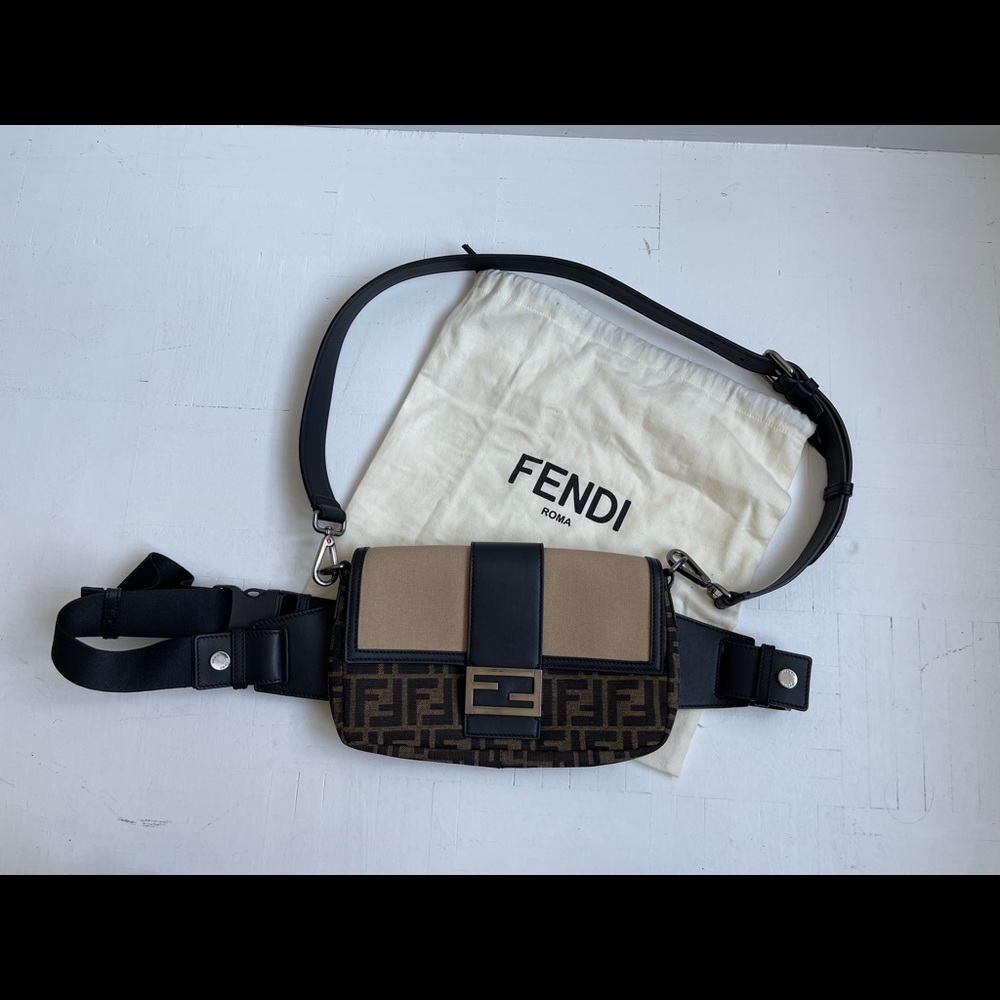 FENDI Men's Baguette 3WAY Convertible Shoulder Bag (7VA478-AFBM-F1DZY)